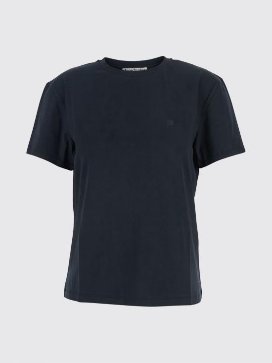 26SS 아크네 스튜디오 레귤러 핏 티셔츠 CL0309 900 Black - ACNE STUDIOS