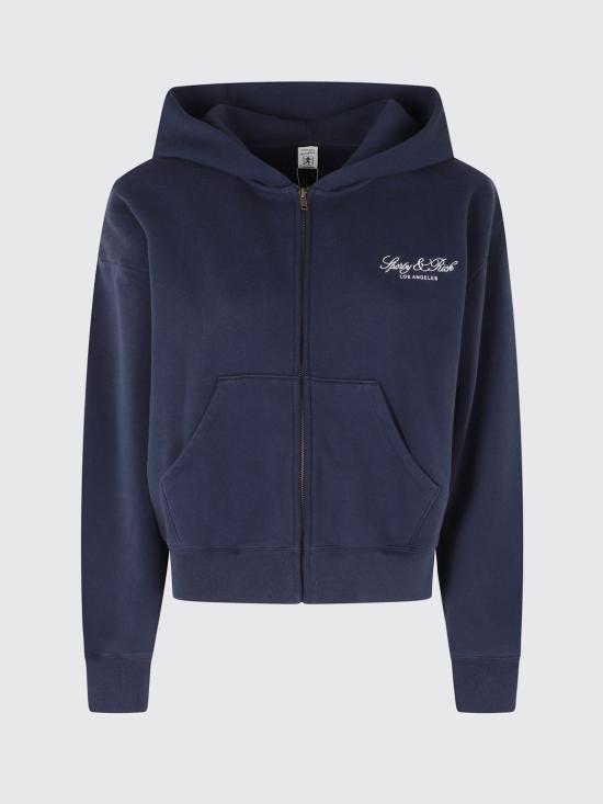 26SS 스포티앤리치 후드 티셔츠 ST09476269BL106 3902 Navy - SPORTY & RICH