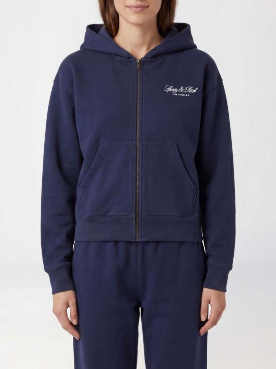 26SS 스포티앤리치 후드 티셔츠 ST09476269BL106 3902 Navy