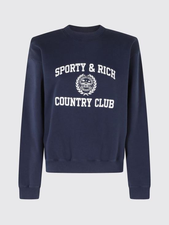 26SS 스포티앤리치 스웨터 ST09876218BL106 3902 Navy - SPORTY & RICH