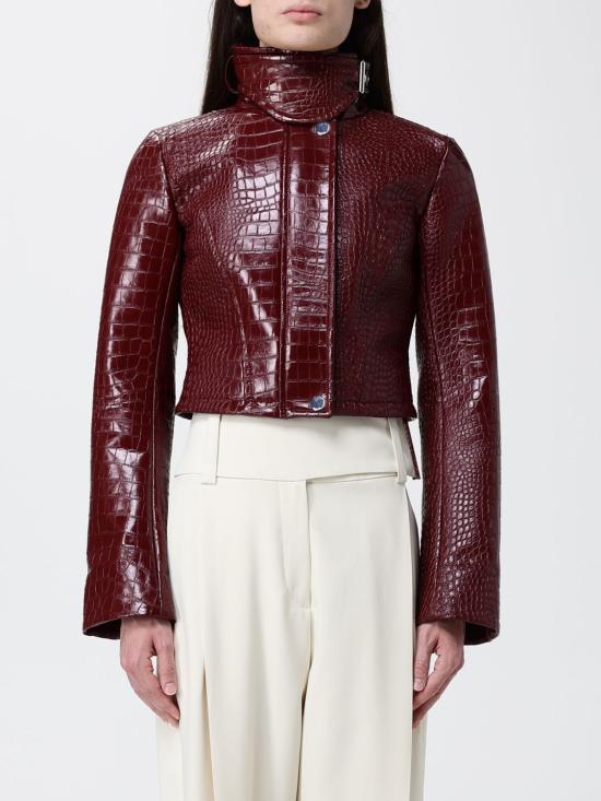 26SS 스포트막스 가죽 자켓 2612041081600 004 Red