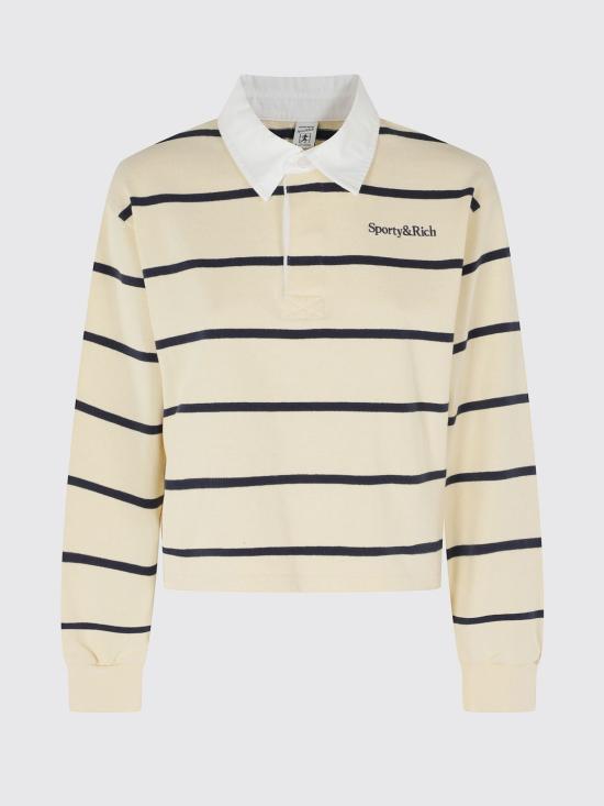 26SS 스포티앤리치 폴로 티셔츠 TO00876300YE22 3709 Navy - SPORTY & RICH