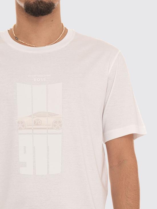 26SS 보스 반팔 티셔츠 50559811 100 White - BOSS