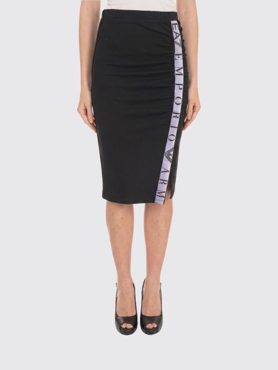 26SS 엠포리오 아르마니 미디 스커트 7W001156AF12501 UC001 Black