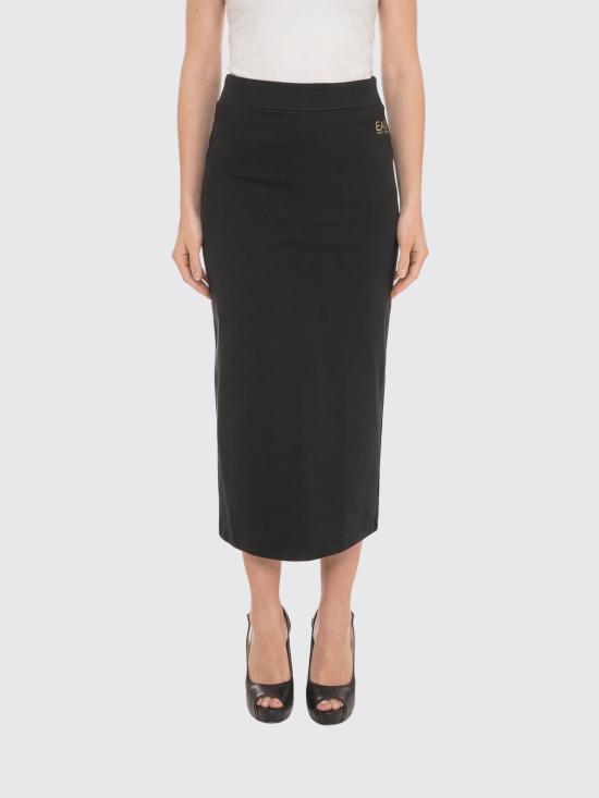 26SS 엠포리오 아르마니 롱 스커트 7W000963AF12484 UC001 Black
