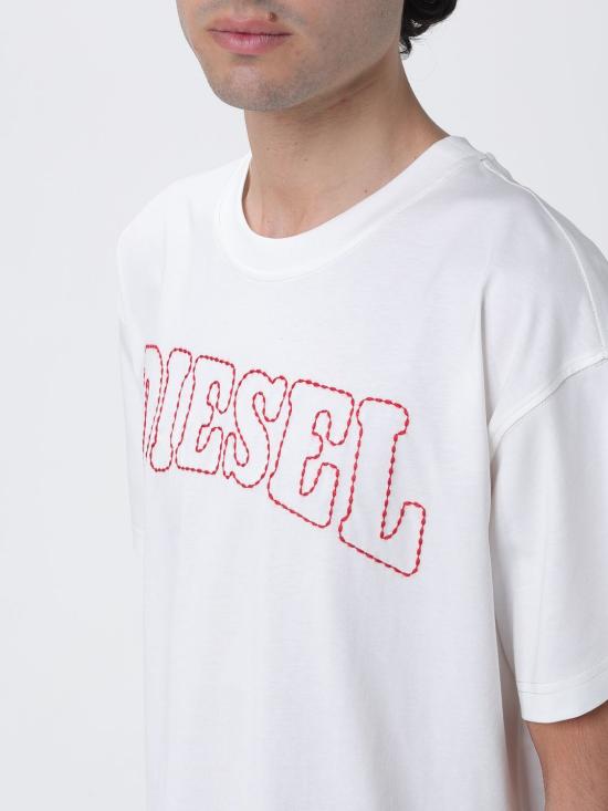 26SS 디젤 반팔 티셔츠 A209770PLAT 141 White - DIESEL