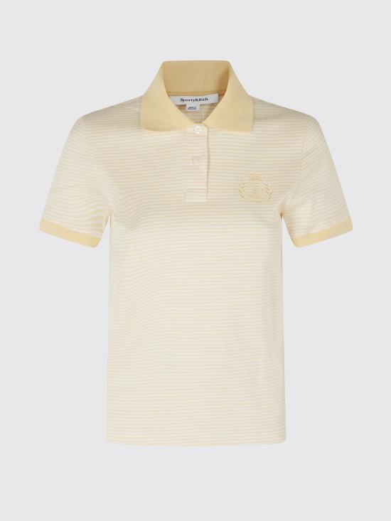 26SS 스포티앤리치 폴로 티셔츠 TO10476243YE34 4066 Yellow - SPORTY & RICH