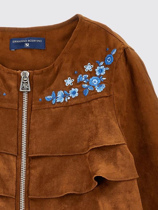 26SS [키즈] 에르마노 설비노 자켓 Z9G1007731 0005 Brown - ERMANNO SCERVINO