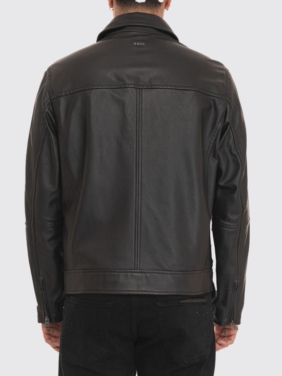 26SS 보스 가죽 자켓 50552141 001 Black - BOSS