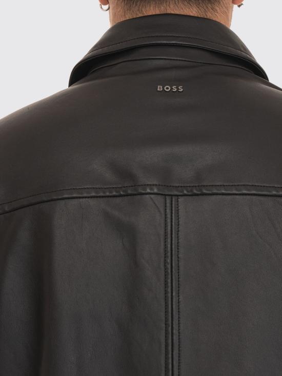 26SS 보스 가죽 자켓 50552141 001 Black - BOSS