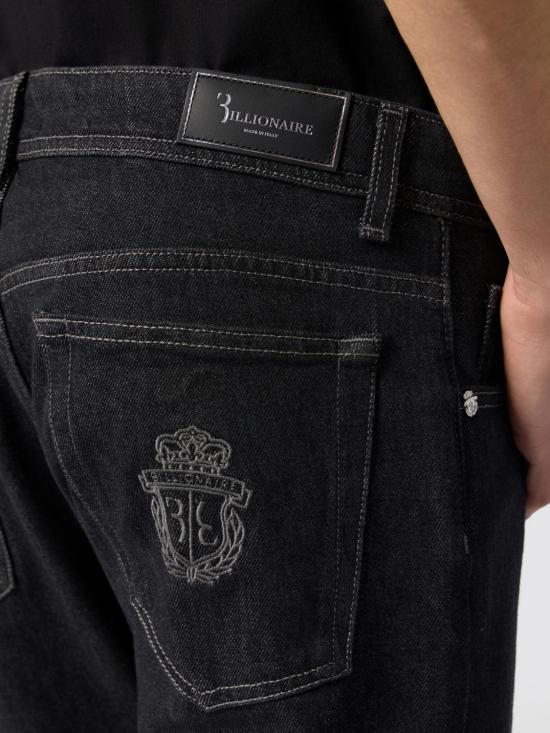 26SS 빌리어네어 데님 팬츠 BAFCMDT4317BTE001N 02 Black - BILLIONAIRE