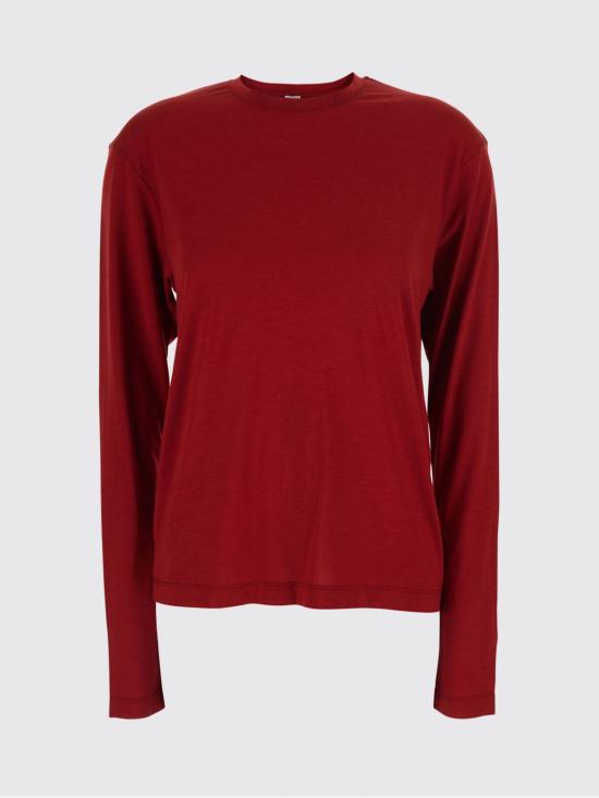 26SS 토템 긴팔 티셔츠 261WRT0588FB0419 344 Red - TOTEME