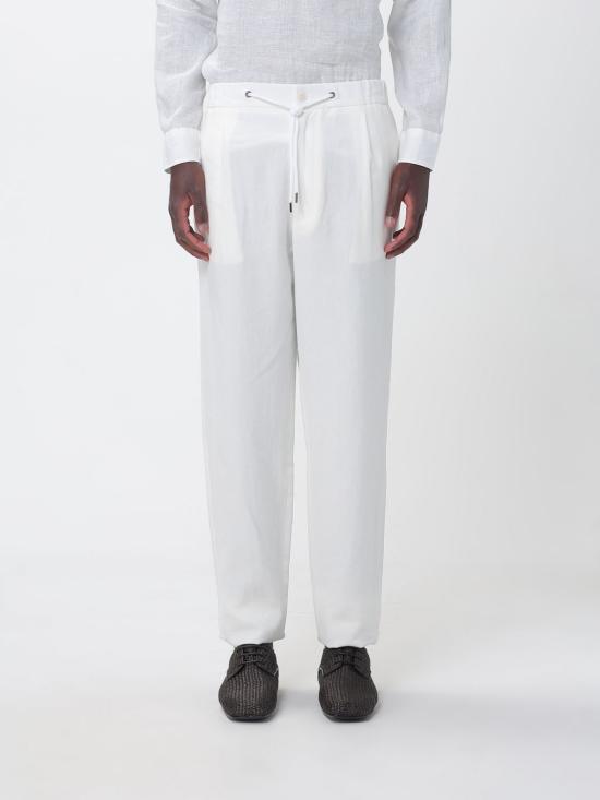 26SS 조르지오 아르마니 스트레이트 팬츠 GM001625TE10954 U0006 Yellow Cream