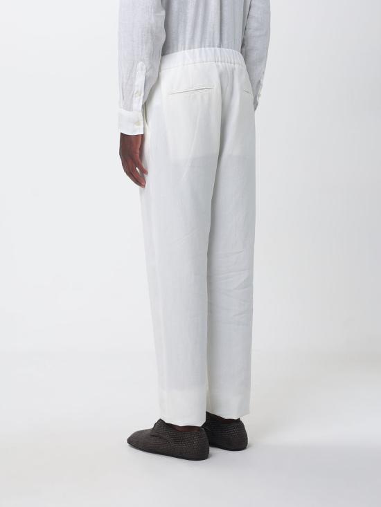 26SS 조르지오 아르마니 스트레이트 팬츠 GM001625TE10954 U0006 Yellow Cream - GIORGIO ARMANI