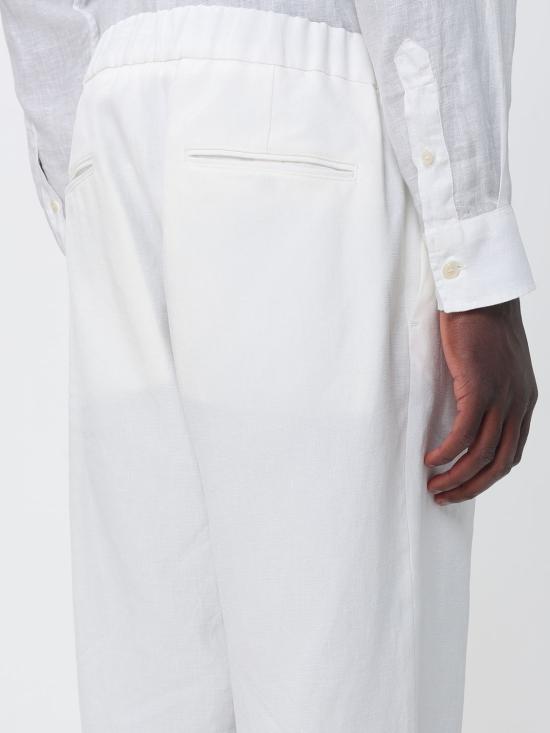 26SS 조르지오 아르마니 스트레이트 팬츠 GM001625TE10954 U0006 Yellow Cream - GIORGIO ARMANI