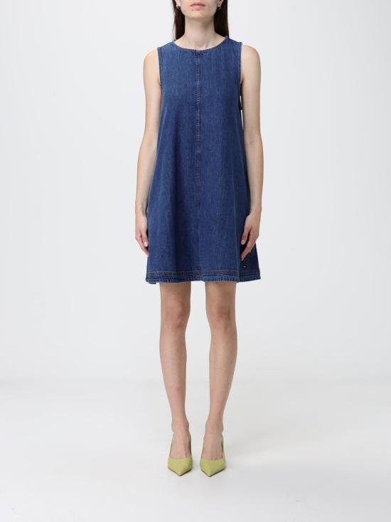26SS 토미진 롱 원피스 DW0DW22341 1A5 Navy