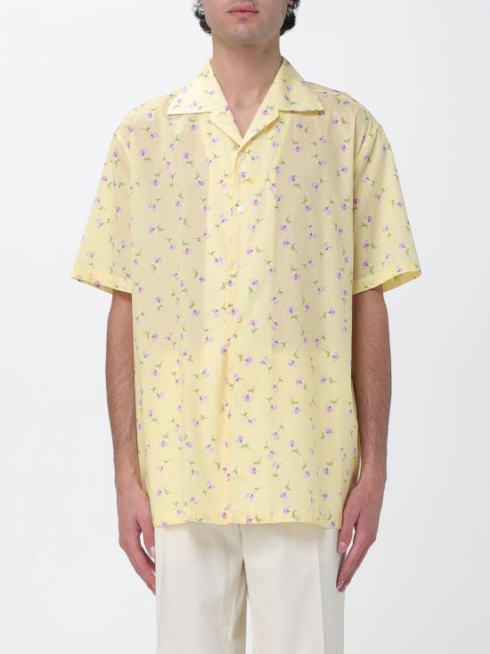 26SS 질샌더 반팔 셔츠 J21DL0268J45353 744 Yellow