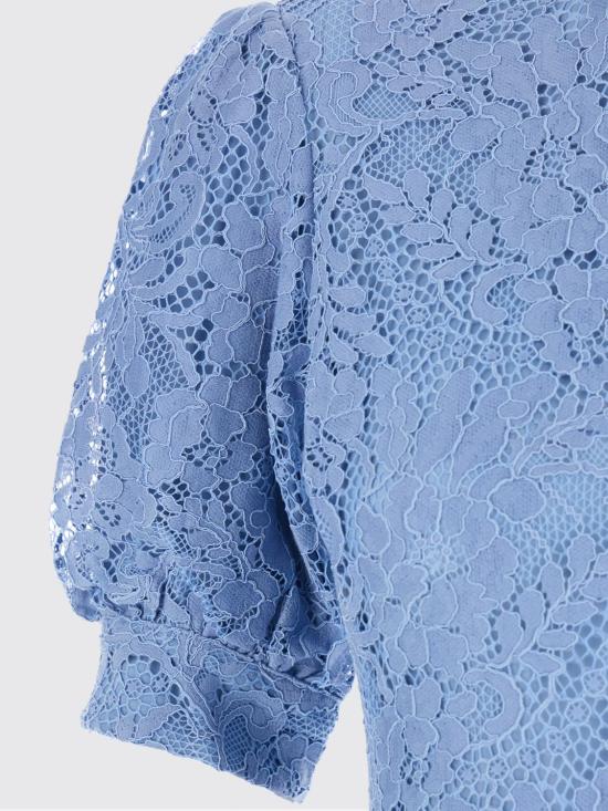 26SS 마이클 코어스 롱 원피스 MS683ENKQ9 424 Gnawed Blue - MICHAEL KORS