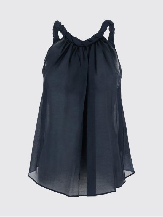 26SS 세미쿠튀르 민소매 티셔츠 S6SI02 N101 Blue - SEMI-COUTURE
