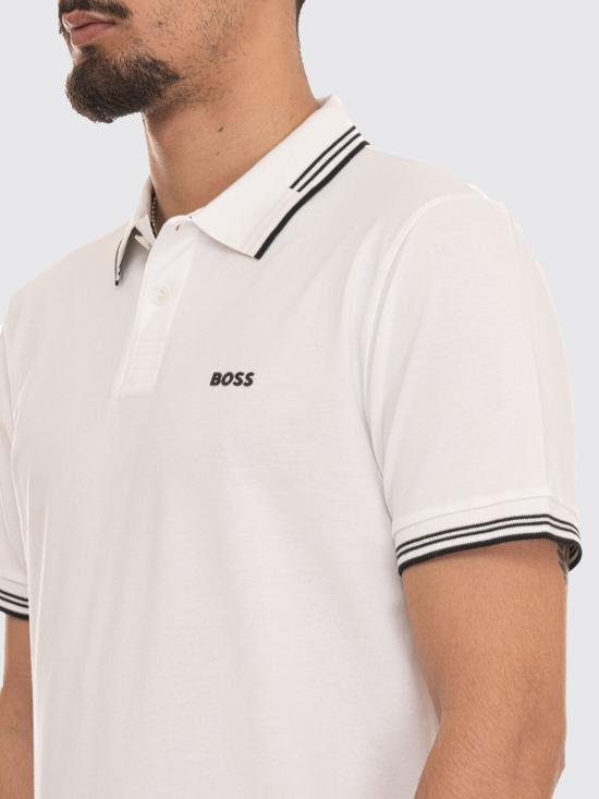 26SS 보스 폴로 티셔츠 50506193 100 White - BOSS