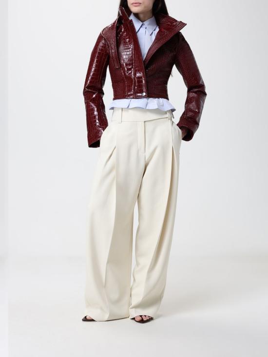 26SS 스포트막스 스트레이트 팬츠 2612131073600 006 Ivory - SPORTMAX