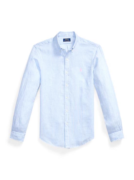 26SS 폴로 랄프로렌 긴팔 셔츠 710B15647 003 BLUE WHITE
