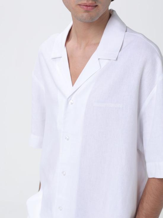 26SS 엠포리오 아르마니 반팔 셔츠 EM000593AF20590 U0002 White - EMPORIO ARMANI