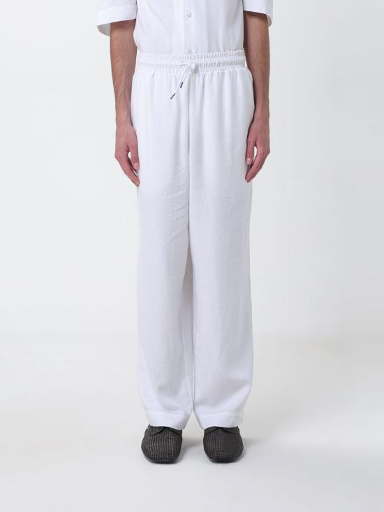 26SS 엠포리오 아르마니 스트레이트 팬츠 EM000586AF20590 U0002 White