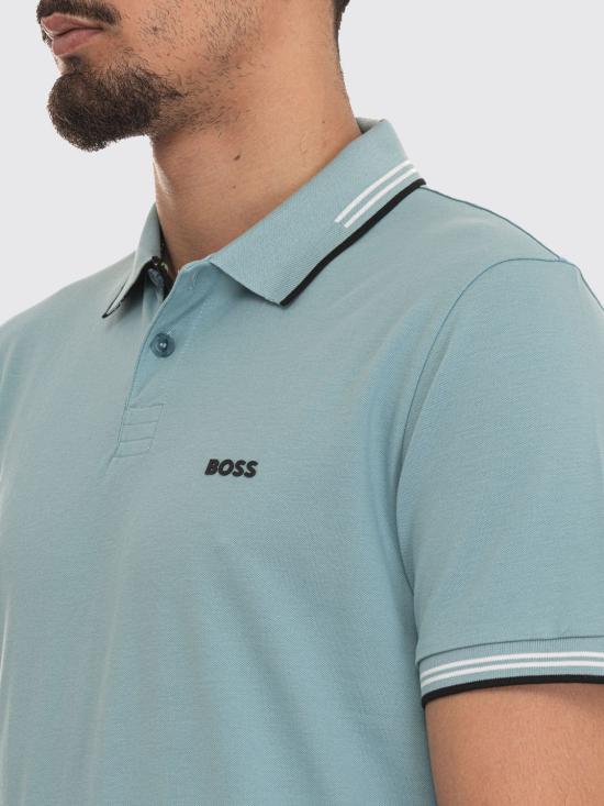 26SS 보스 폴로 티셔츠 50506193 445 Turquoise - BOSS