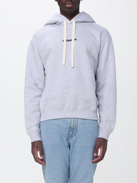 26SS 질샌더 후드 티셔츠 J22GU0149J20133 031 Grey