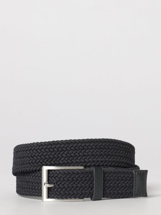 26SS 알마니 가죽 벨트 9513693R863 UB101 Navy