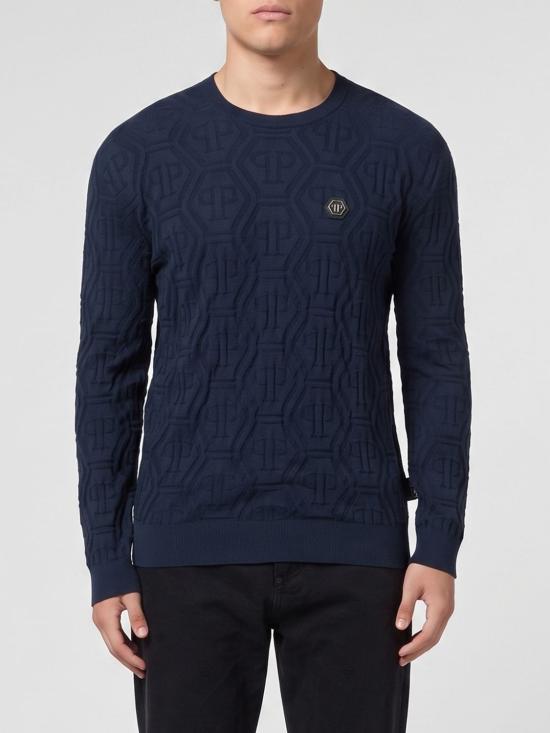 26SS 필립 플레인 스웨터 SAFCMKO1552PTE076N 24 Navy