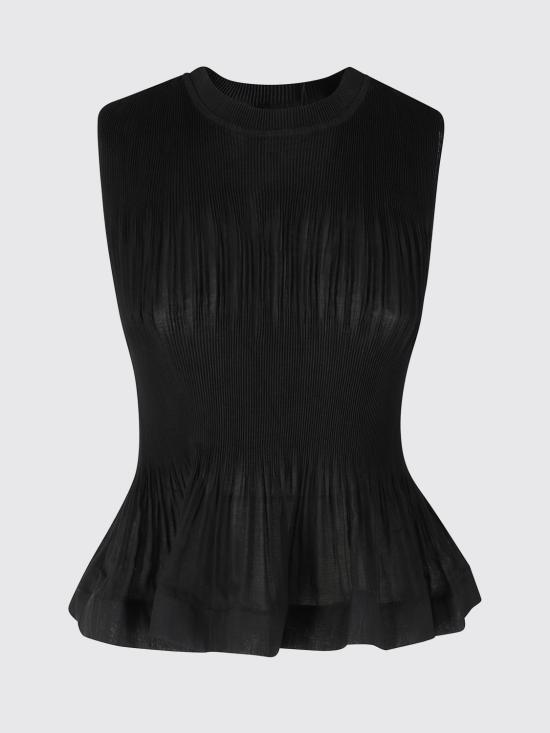 26SS 메이메이즈 민소매 티셔츠 M6EY04 100 Black - MEIMEIJ