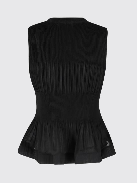 26SS 메이메이즈 민소매 티셔츠 M6EY04 100 Black - MEIMEIJ