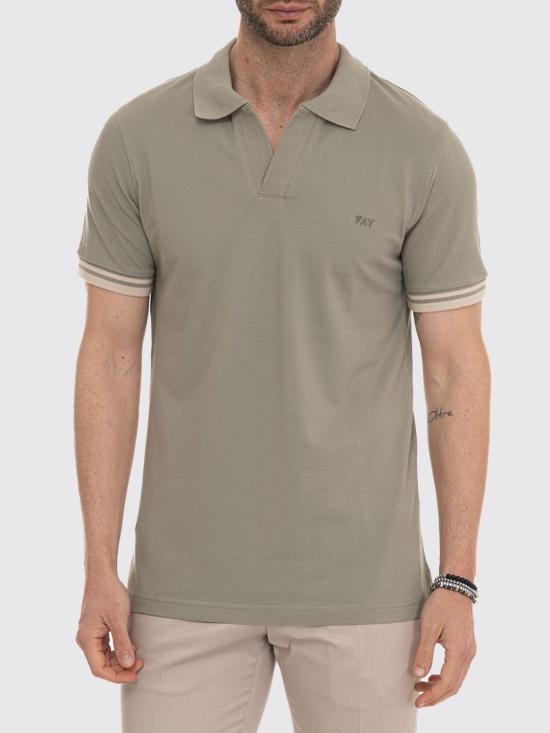 26SS 페이 폴로 티셔츠 NPMB252141STDW V618 Dove Grey