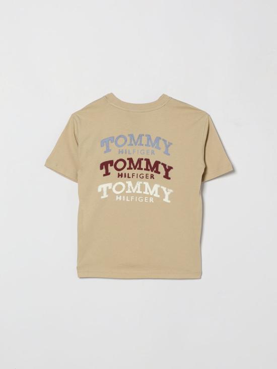 26SS [키즈] 타미힐피거 티셔츠 KB0KB10056 ABY Beige - TOMMY HILFIGER