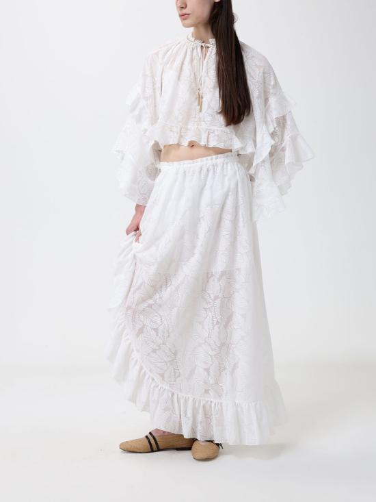26SS 짐머만 롱 스커트 5770SRS263 Ivory - ZIMMERMANN