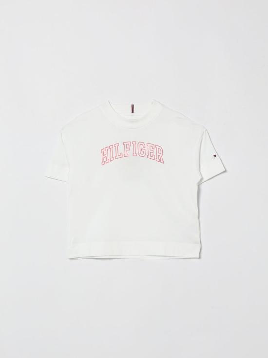 26SS [키즈] 타미힐피거 티셔츠 KG0KG09523 YBR White