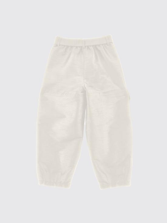 26SS [키즈] 에르마노 설비노 스트레이트 팬츠 Z1G4077126 0001 Yellow Cream - ERMANNO SCERVINO