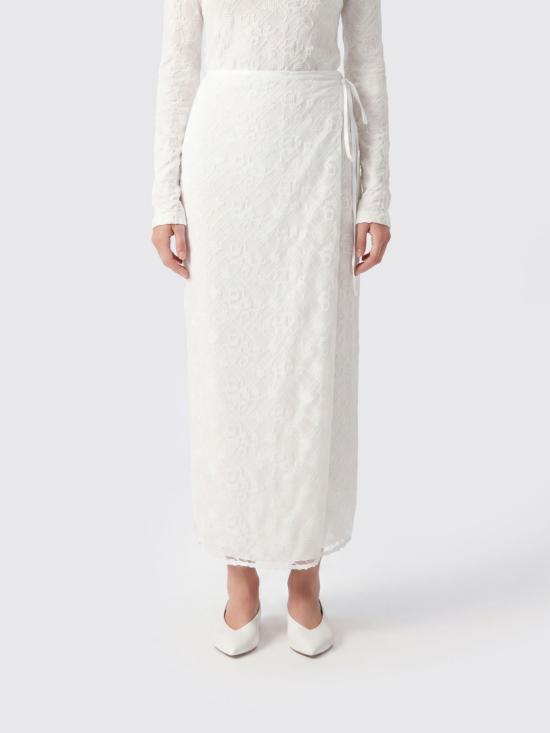 26SS 엠에스지엠 롱 스커트 4041MDD24A267123 02 White