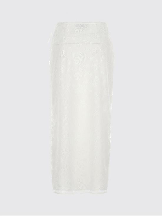 26SS 엠에스지엠 롱 스커트 4041MDD24A267123 02 White - MSGM