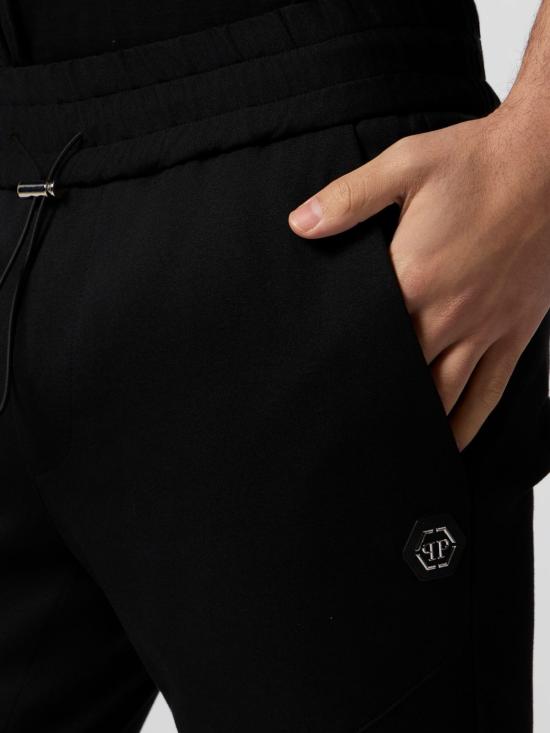 26SS 필립 플레인 트레이닝/조거 팬츠 SAFCMJT2694PTE003N 02 Black - PHILIPP PLEIN