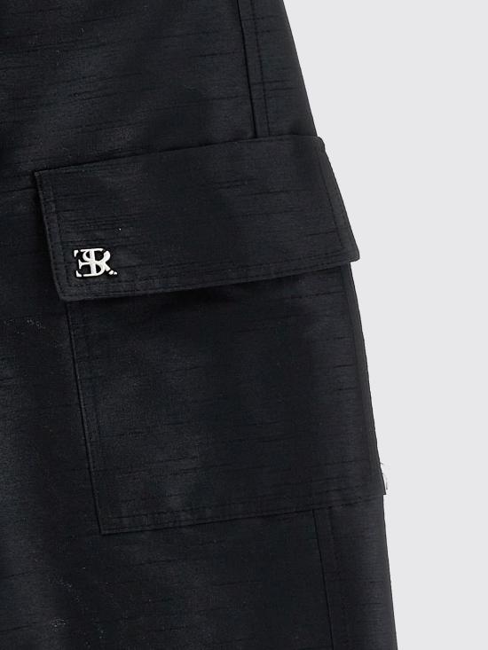 26SS [키즈] 에르마노 설비노 스트레이트 팬츠 Z1G4077126 0050 Black - ERMANNO SCERVINO