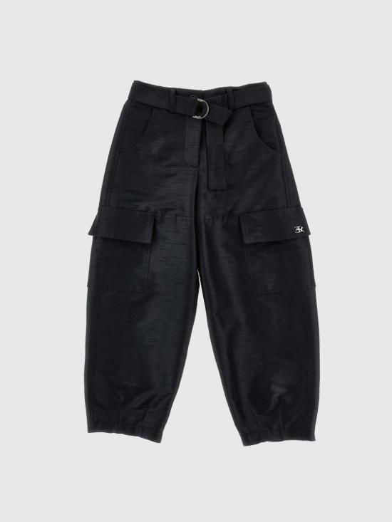 26SS [키즈] 에르마노 설비노 스트레이트 팬츠 Z1G4077126 0050 Black