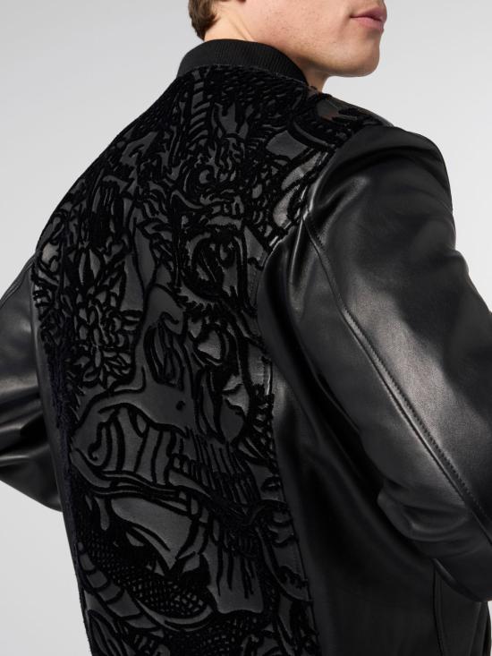 26SS 필립 플레인 가죽 자켓 SAFCMLB1989PLE010N 02 Black - PHILIPP PLEIN