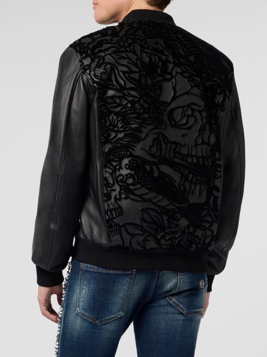 26SS 필립 플레인 가죽 자켓 SAFCMLB1989PLE010N 02 Black - PHILIPP PLEIN