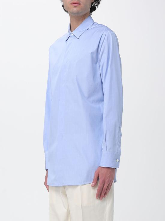 26SS 질샌더 긴팔 셔츠 J21DL0262J45341 458 Gnawed Blue - JIL SANDER