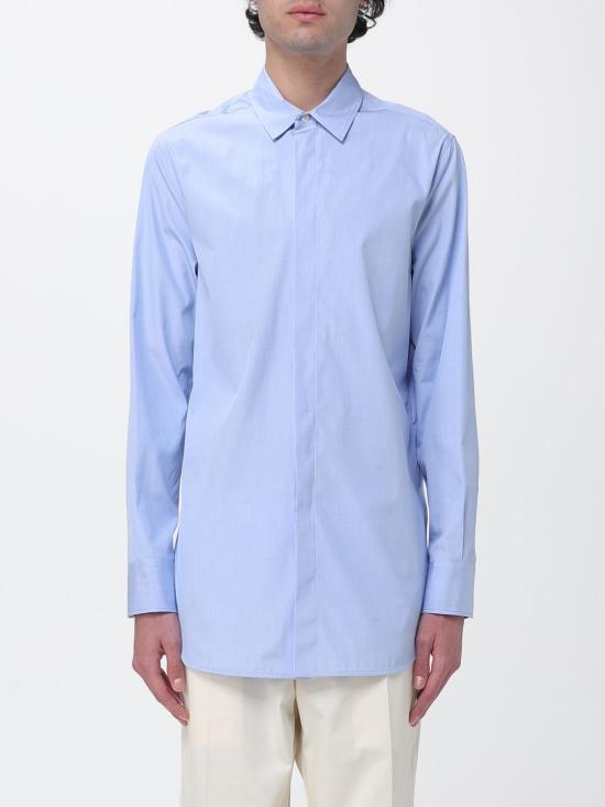 26SS 질샌더 긴팔 셔츠 J21DL0262J45341 458 Gnawed Blue