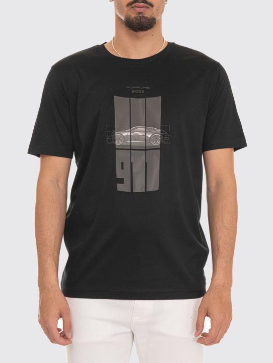 26SS 보스 반팔 티셔츠 50559811 001 Black