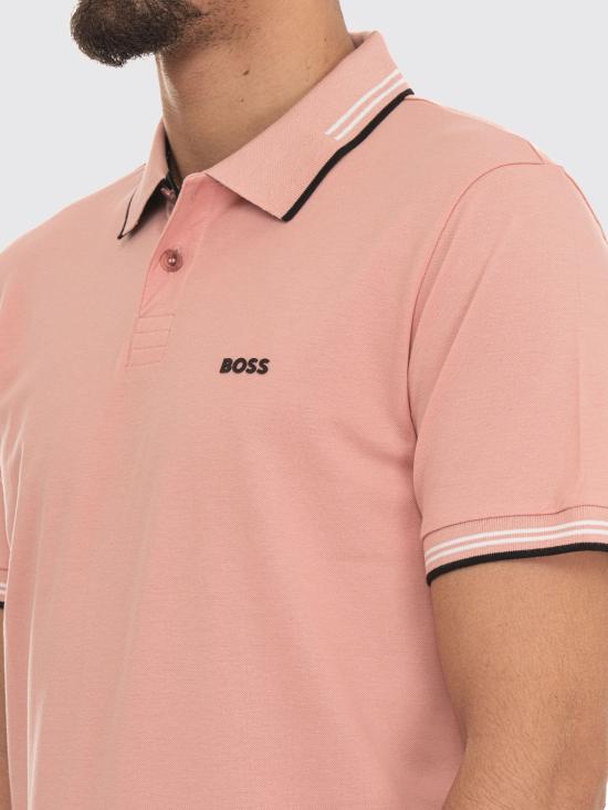 26SS 보스 폴로 티셔츠 50506193 686 Pink - BOSS